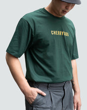 Load image into Gallery viewer, Cherrydog | เสื้อยืดสกรีนลาย Cherrydog สีเหลืองมัสตาร์ด ทรง Oversized สีเขียว Forest ขนาด M, L, XL