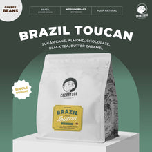 Load image into Gallery viewer, เมล็ดกาแฟคั่ว Brazil Fazenda Toucan