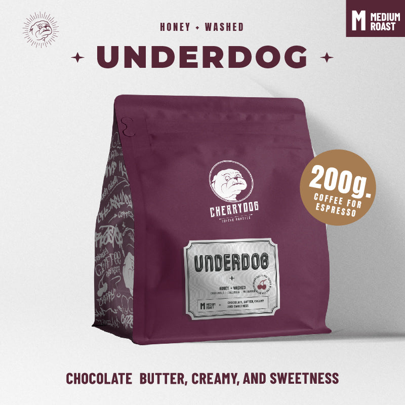 เมล็ดกาแฟคั่วกลาง UNDERDOG blend