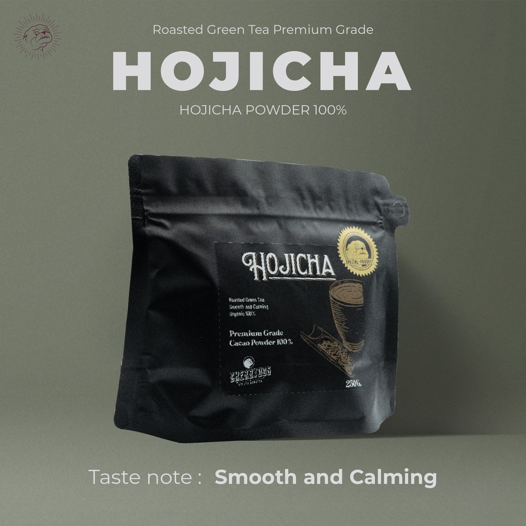 ผงชาโฮจิฉะ แท้ 100% (เกรดพรีเมียม) Hojicha 100% (Exellence)